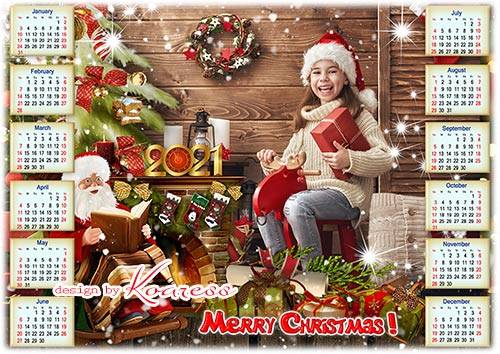 Новогодний, рождественский календарь на 2021 год  - Merry Christmas calendar 2021