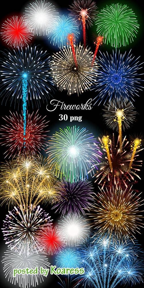 Клипарт png Фейерверки -  Png clipart  Fireworks
