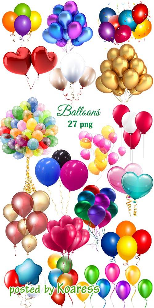 Клипарт png Воздушные шарики -  Png clipart  Balloons