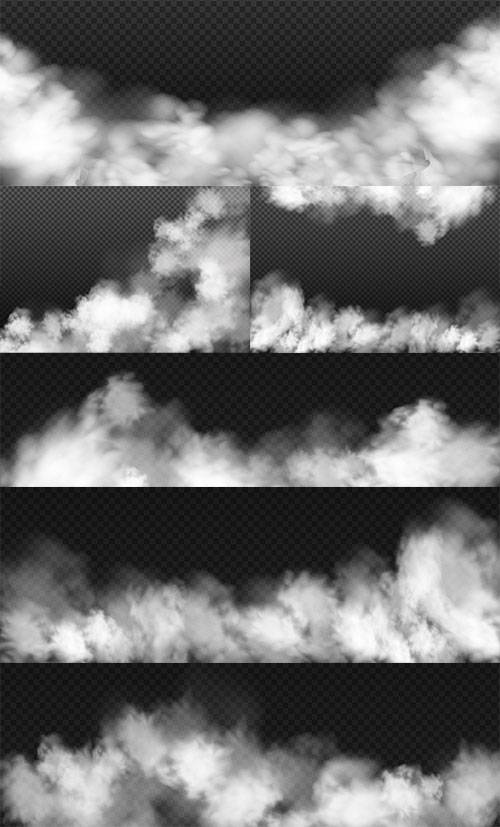 Белый туман - Векторный клипарт